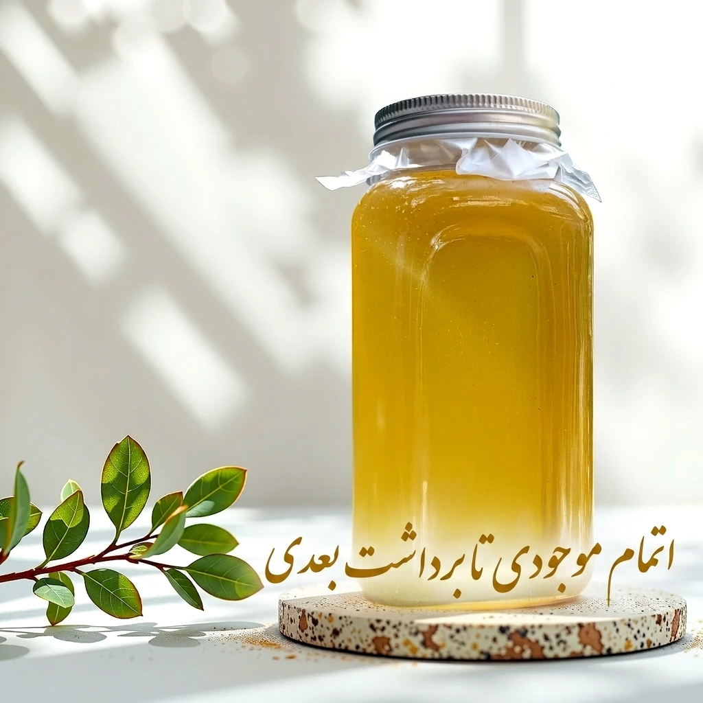 گز انگبین آبگون زاگرس زلال بسان اشک چشم وژاله شبنم _ممتاز ۴ ستاره ـ یک کیلویی